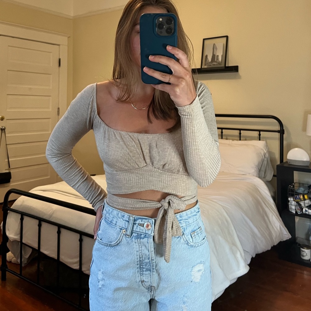Windsor Long Sleeve Wrap Top